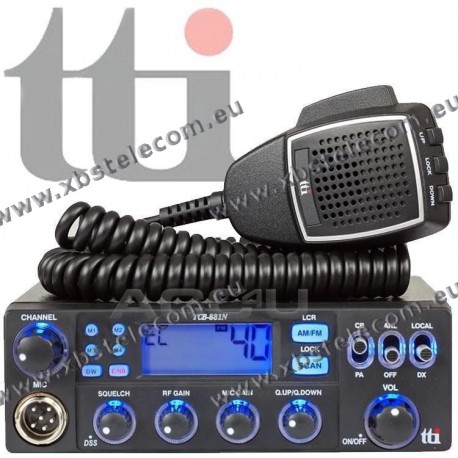TTI - TCB-881NMULTI - Multi Channel CB Mobile Trans. 12/24v.